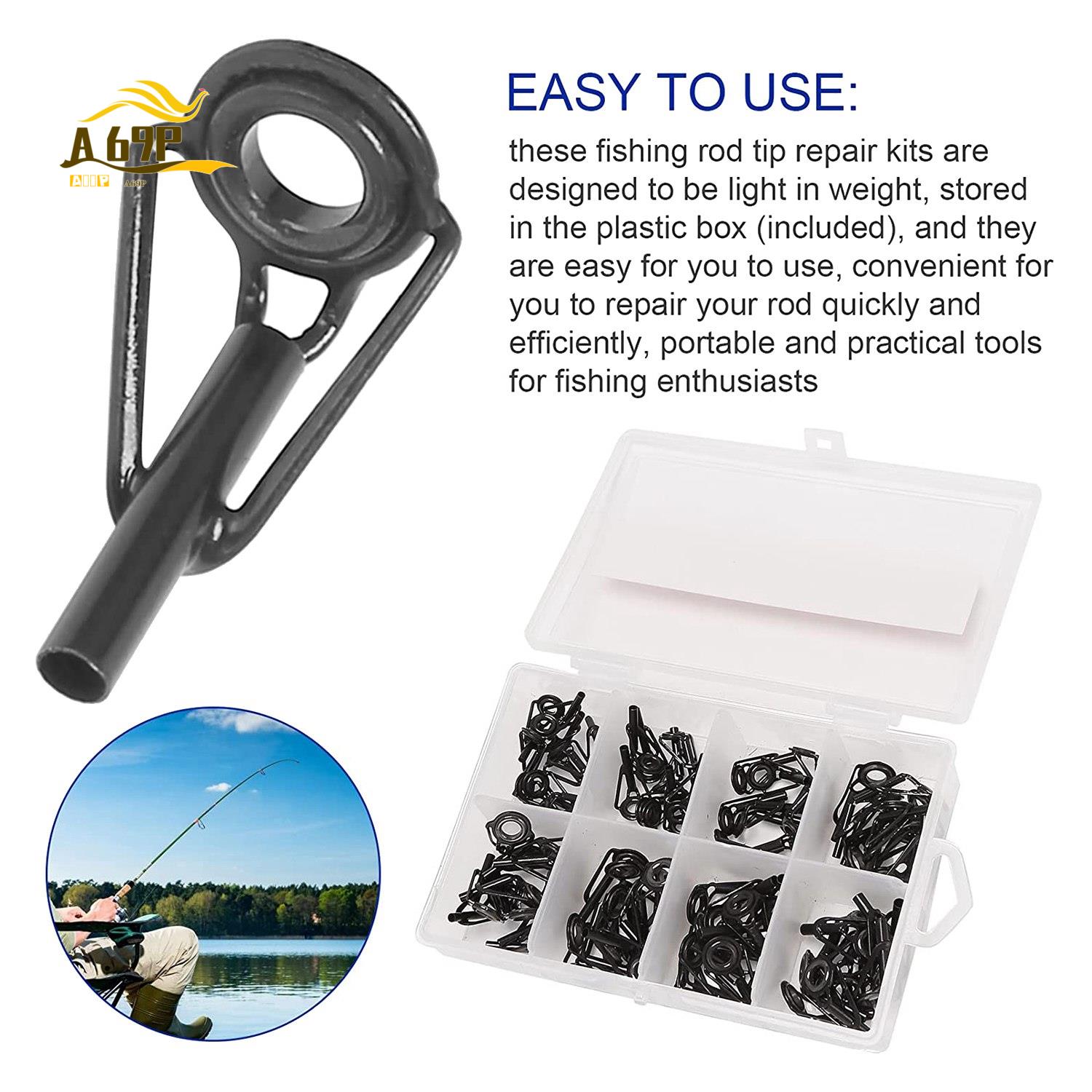 Fishing Rod Guide Replacement - A69P-80 Kit Perbaikan Ujung Joran Pancing