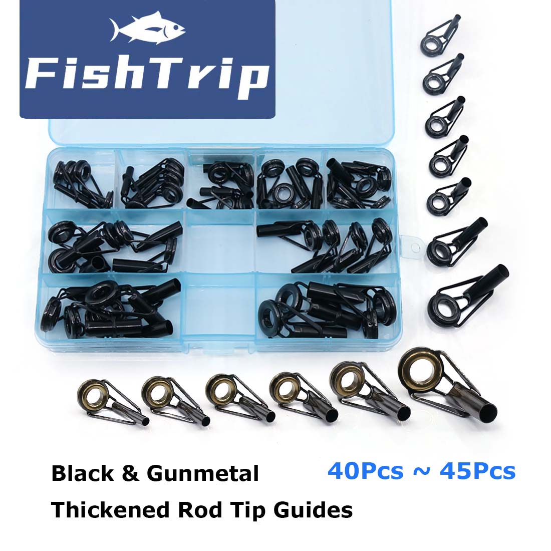 Fishing Rod Guide Replacement - FishTrip Kit perbaikan ujung batang, 5