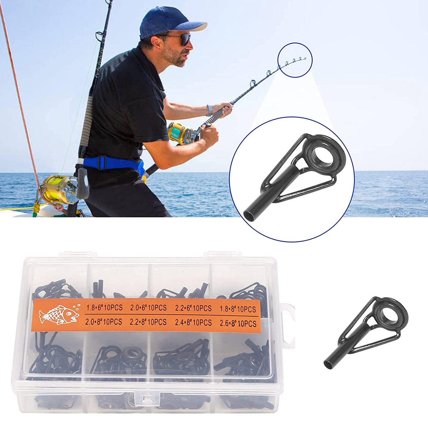 A69P-80 Kit Perbaikan Ujung Jo - Fishing Rod Guide Replacement ulasan dan harga