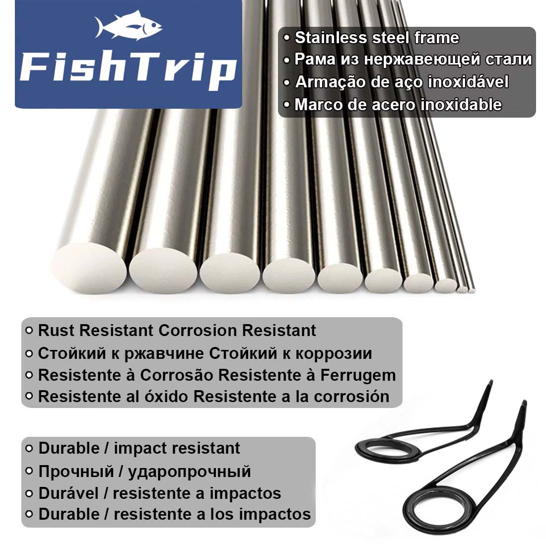 Panduan joran pancing, Kit per - Fishing Rod Guide Replacement ulasan dan harga