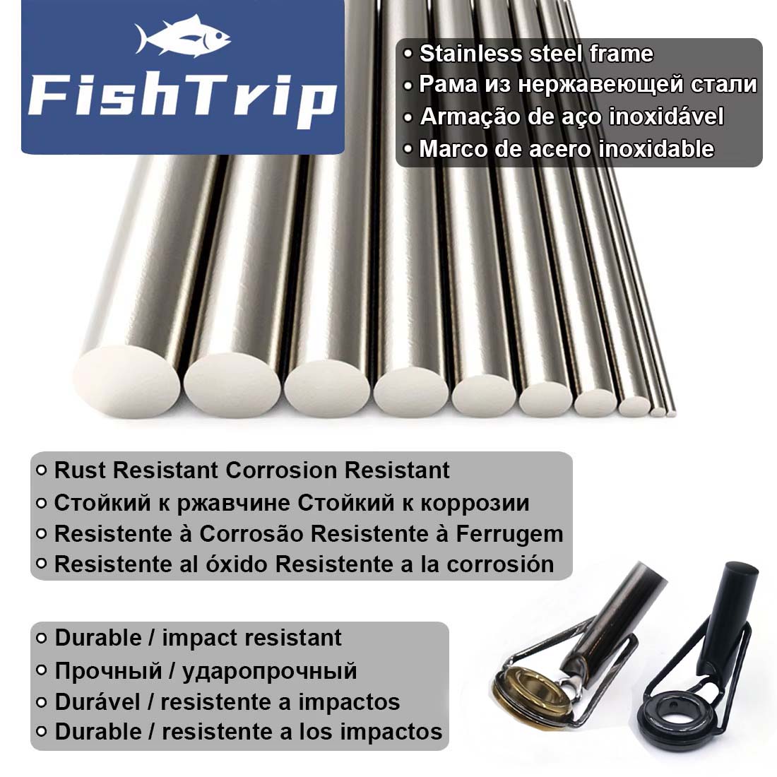 FishTrip Kit perbaikan ujung b - Fishing Rod Guide Replacement ulasan dan harga