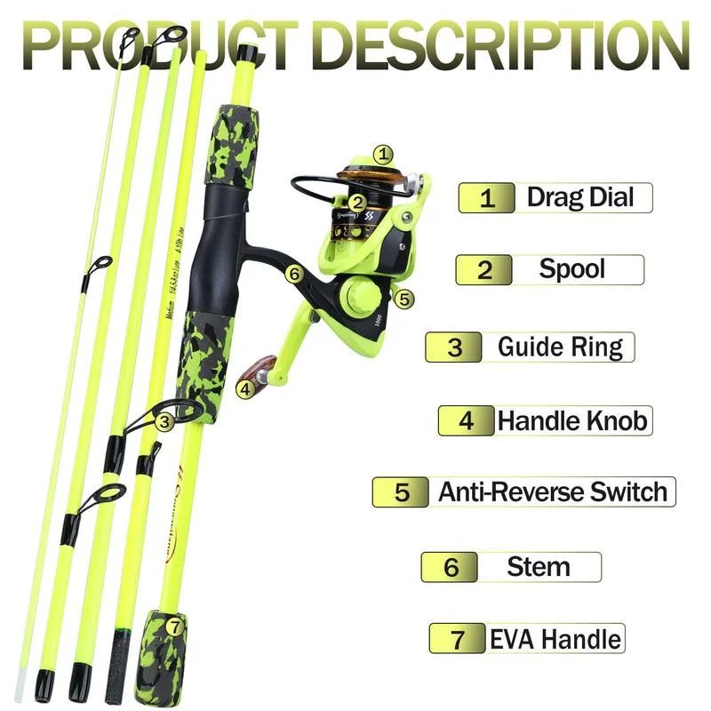 Sougayilang Portable 5 Section - Fishing Rod Travel ulasan dan harga